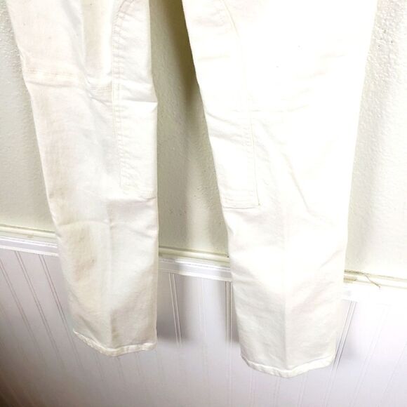Women's Polo's Ralph Lauren Blue Label White Denim Straight Leg Pants 04/Small - Picture 9 of 13